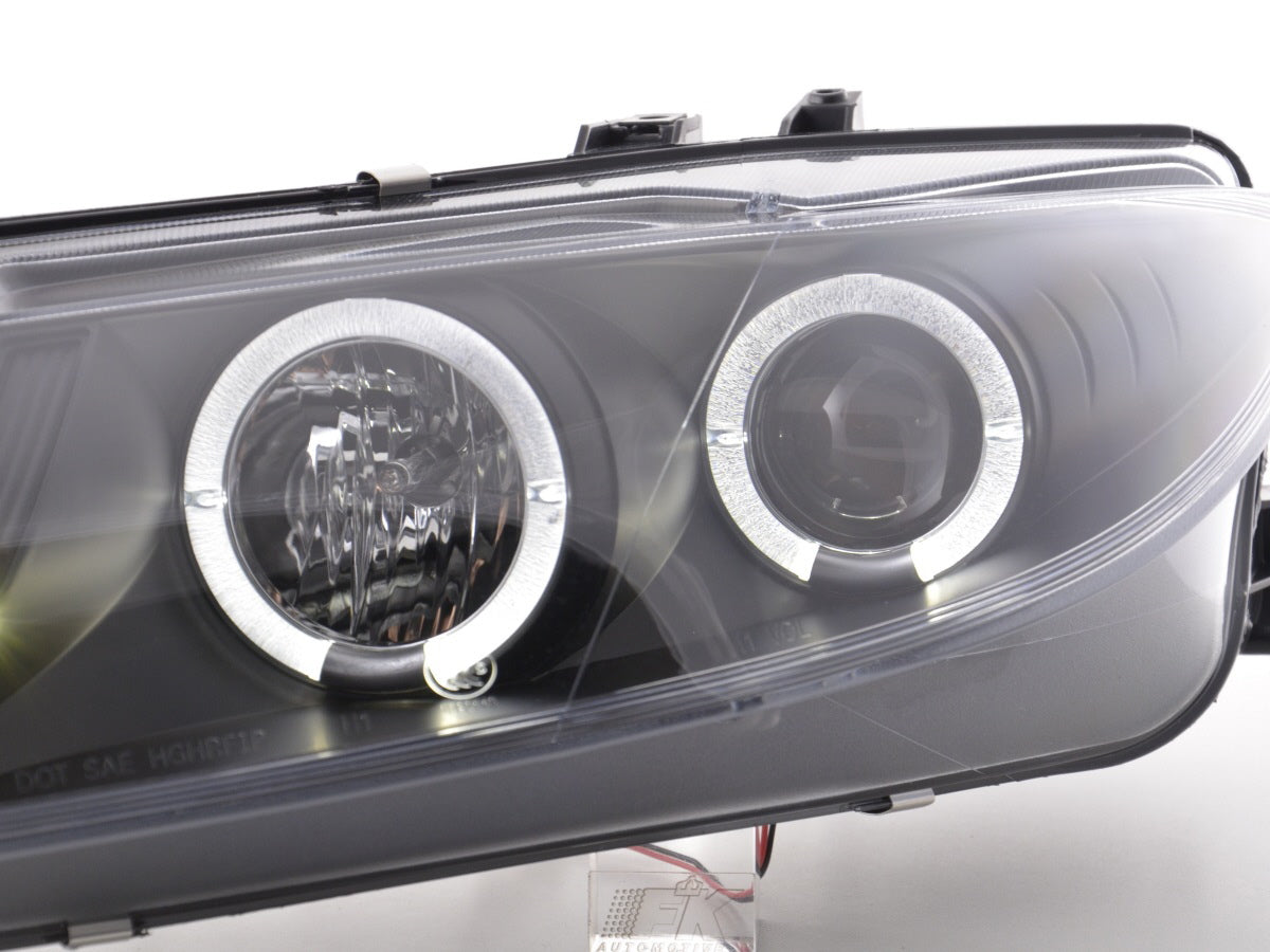 Scheinwerfer Set Daylight LED TFL-Optik Mazda 6 02-07 schwarz Scheinwerfer Set Daylight LED TFL-Optik Mazda 6 02-07 schwarz